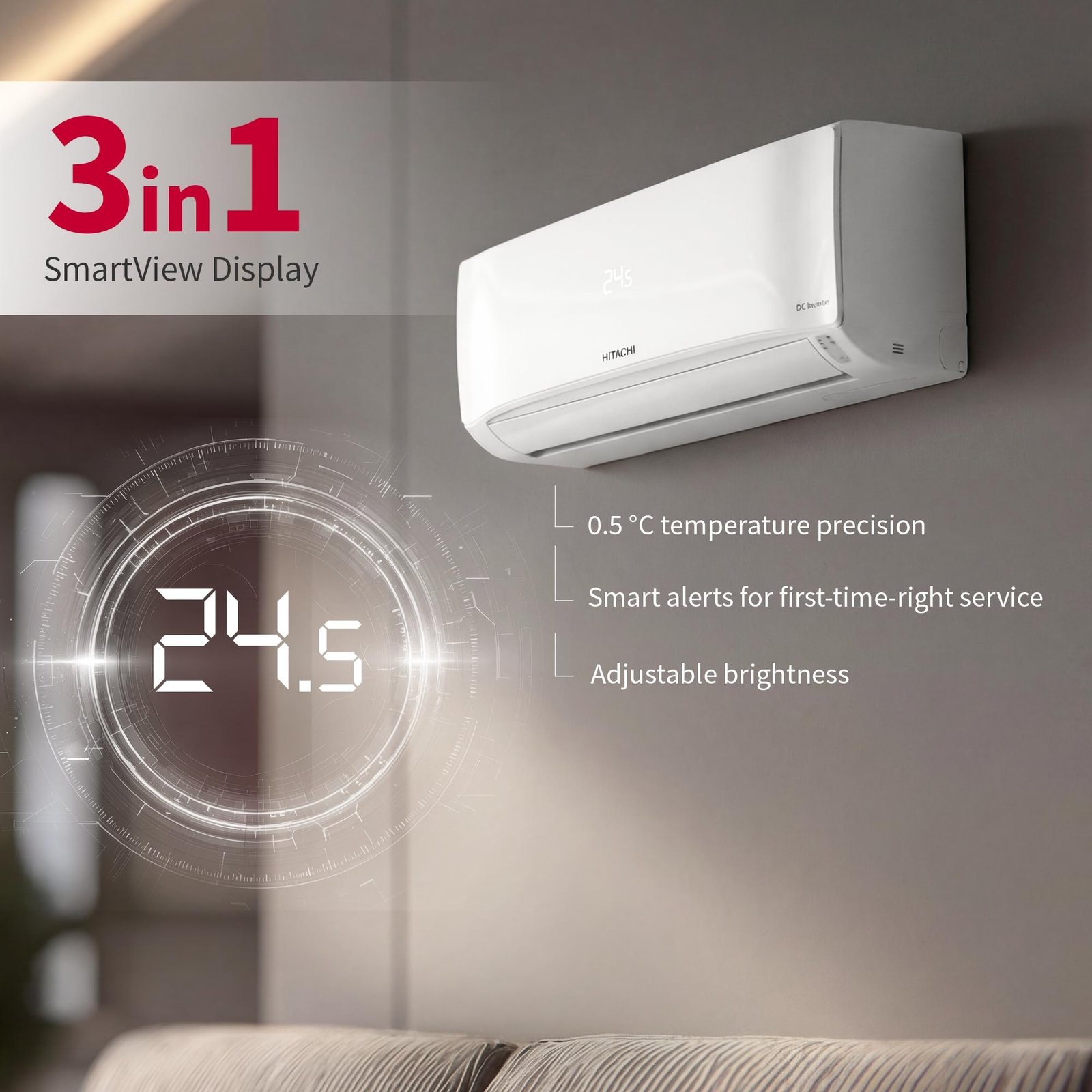Daikin 1.5 Ton 5 Star Inverter Split AC (Copper, PM2.5 Filter, MTKM50XV16, White) - Image 3