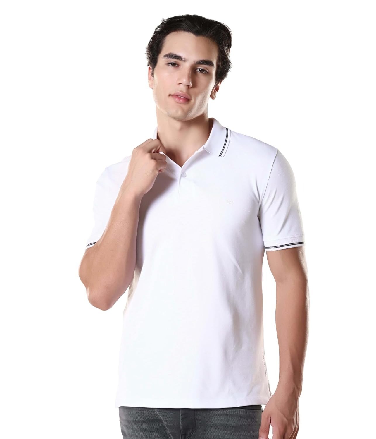 TURMS Men's Solid Polo T-Shirt - Image 4