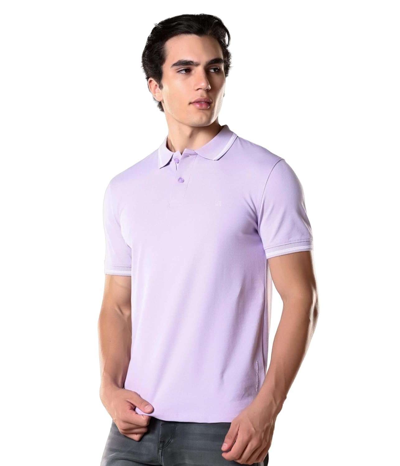 TURMS Men's Solid Polo T-Shirt - Image 2