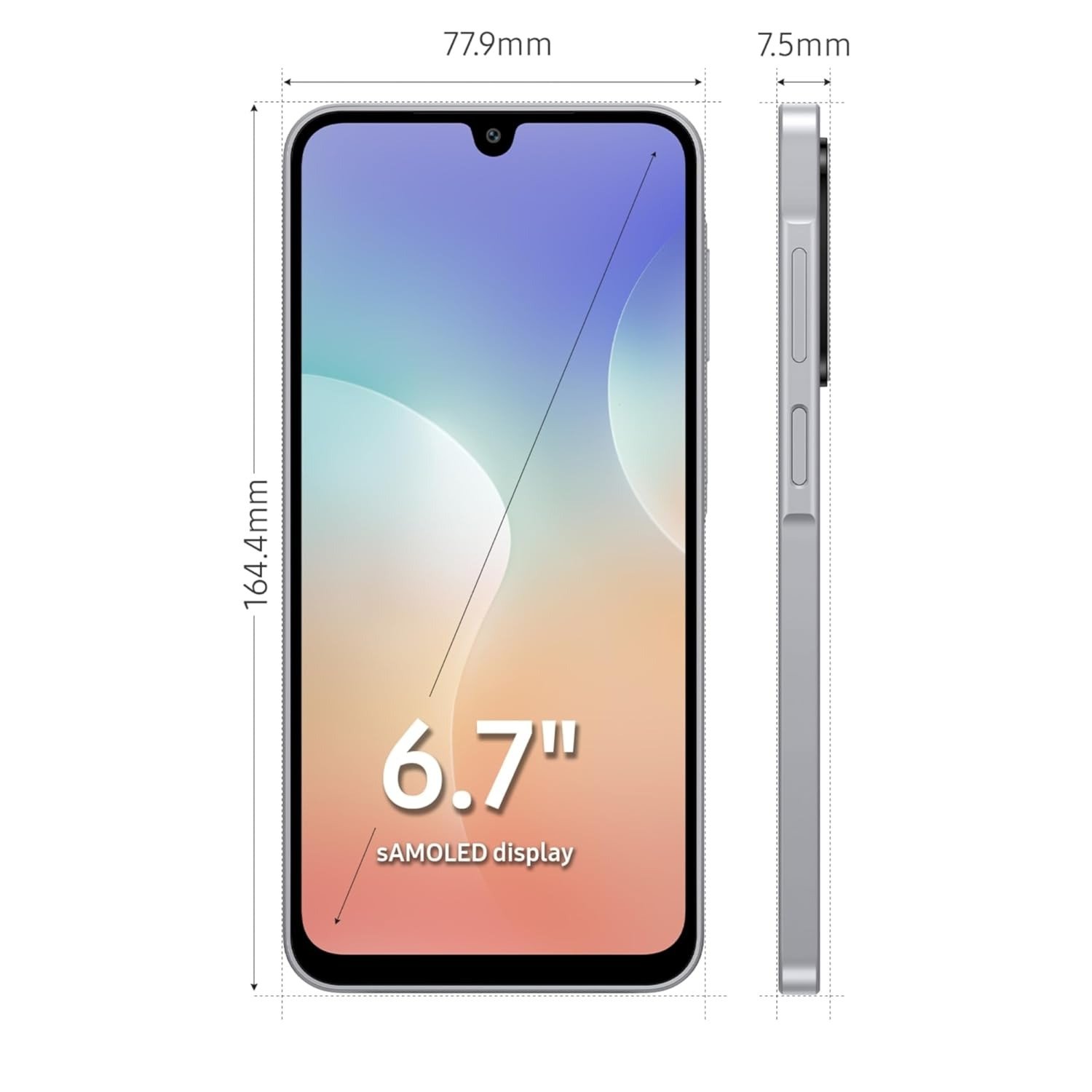 Samsung Galaxy M17 5G Mobile (Moonlight Silver, 6GB RAM, 128GB Storage) | 50MP OIS Triple Camera | Gorilla Glass Victus| IP54 | 6 Gen OS Upgrades | AI | Gemini Live | Lag-free Gaming | Without Charger - Image 2